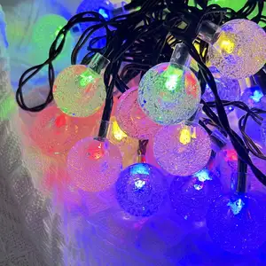 LED açık alan su geçirmez projektör peri işıklar dekoratif güneş lambası noel tatil partisi için güneş bahçe dize ışık