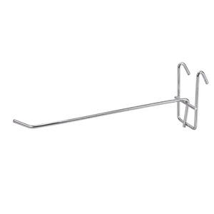 Crochets de <span class=keywords><strong>grille</strong></span> murale robustes en argent, crochets de présentation en métal antirouille pour les présentoirs de magasins de détail et de supermarchés - Product Image 1