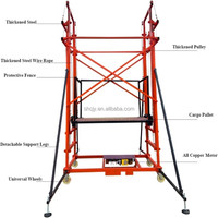 Échafaudage Automatique Pliable Électrique en Aluminium Robuste et Motorisé pour la Construction, Échelle Hydraulique