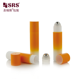 Rpp (S)-30ml 1oz chất lượng tốt Gradient Orange PP tái chế nhựa cuộn trên chai với thép lớn con lăn bóng cho tóc dầu Thuốc bổ - Product Image 5