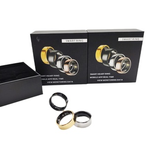 2025 D52 Minimalisti scher Smart Ring Fitness Tracker Edelstahl Herzfrequenz Schlaf-/Bluts auer stoff monitor Fernbedienung App Control - Product Image 2