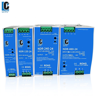 Alimentation à découpage LCTC série NDR 75W/120W/240W/480W, transformateur de puissance industriel AC-DC à sortie unique 12V 24V 48V pour rail DIN