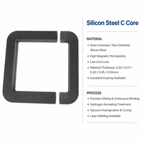 Noyau en acier au silicium CRGO de type CD pour fréquence électrique, transformateur industriel, certifié ROHS CE, flux 50 kGmm