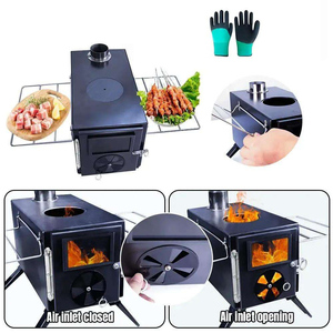 <span class=keywords><strong>Estufa</strong></span> <span class=keywords><strong>de</strong></span> hierro portátil para acampar al aire libre, Picnic, campamento <span class=keywords><strong>de</strong></span> <span class=keywords><strong>leña</strong></span> - Product Image 3
