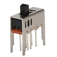 Interrupteur à glissière SS-23D24 2P3T 3 positions 8 broches compact pour circuit imprimé traversant DC 50V 0.3A Contact argenté Prix usine Vente en gros