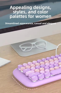 High Aesthetic 87-<b>Key</b> RGB Backlit Mechanical Keyboard New Computer Keyboard for Laptop Hot Sale Candy - Product Image 2