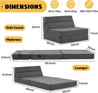 Canapé-lit pliant; Canapé-lit pliant Canapé-lit au sol Matelas de sol, Matelas futon pliable