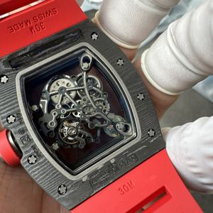 कारखाने के शीर्ष 055 76 ग्राम आयातित नेटप्ट कार्बन फाइबर रैमु2 आंदोलन को मील सैपफायर क्रिस्टल पुरुषों की लक्जरी घड़ियों के लिए - Product Image 4