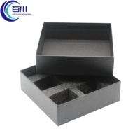 Caja de Regalo Ecológica de Cartón Rígido con Tapa y Base, Recubierta de Papel, con Logotipo y EPE para Frascos, Perfumes y Productos Cosméticos