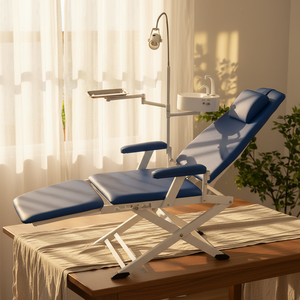 ชุดอุปกรณ์เคลื่อนที่สำหรับการรักษาทางทันตกรรมแบบพกพา พร้อมเก้าอี้ทันตกรรมแบบพกพา  พร้อมกังหันลมและอ่างบ้วนปาก - Product Image 1