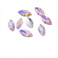 Strass en verre pointu 3D brillant Selina Crystal Eco-Friendly, effet œil de cheval, pour accessoires vestimentaires, coiffes, sacs de soirée, et nail art DIY