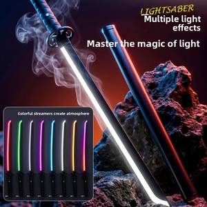 Sable de Luz LED Douyin con Efecto Nieve Blanca, Juguete Luminoso para Niños, Unisex, Espada de Samurái, Edades 8-13 - Product Image 2