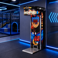 Machine d'arcade de boxe de style européen à monnayeur, jeu de test de force de frappe pour centre de jeux