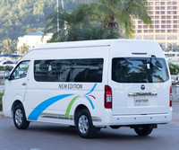 Nouveau modèle 2026 Foton diesel CS2, longue portée, toit surélevé, 19 places, minibus de passagers à vendre