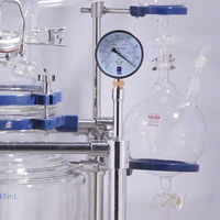 Equipo Multifuncional Automático de 20L con Motor y Control de Temperatura, con Caldera de Reacción de Vidrio de Doble Capa