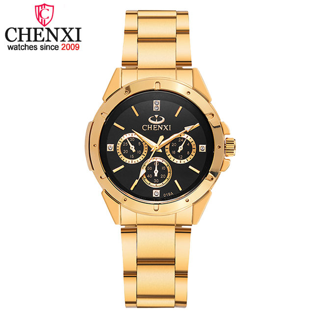 Chenxi 019   Top 10 Brands Gents Quartz Watch Original Steel Strap Luminous Chronometer Storage Business Watch Manufacturer