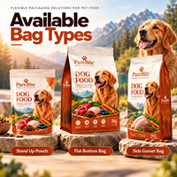 Sacs d'emballage pour aliments pour animaux de compagnie, chiens et chats, à fond plat, personnalisés, écologiques, de 15, 20, 25 et 50 kg, pour aliments lyophilisés