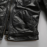 Veste en cuir de cheval de haute qualité unisexe, printemps, automne, hiver, fermeture éclair, style rétro américain, veste en cuir véritable