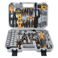 Ensemble d'outils de réparation électrique pour la maison, 139 pièces, avec composants en acier au carbone, boîte à outils complète pour la réparation familiale