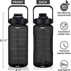 64oz / 2L Half Gallon Water <b>Bottle</b> with Storage Sleeve Camo Insulated with Carry Strap and Cellphone Holder - Product Image 3