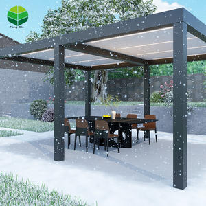 3 m x 5m 12 'x 20' 7x3 mètres blanc grand abat-jour en aluminium à persiennes terrasse pour extérieur <span class=keywords><strong>6x3</strong></span> m pergola avec réglable - Product Image 3