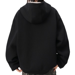 Offre Spéciale surdimensionné fermeture éclair femmes sweats à <span class=keywords><strong>capuche</strong></span> avec poches gris épais coton chaud hiver vêtements goutte épaule femmes sweats à <span class=keywords><strong>capuche</strong></span> - Product Image 2