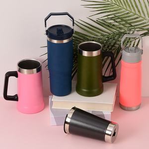 Flip Straw 30oz 40oz Vaso Frascos de vacío de acero inoxidable Caliente Clasico Termo al por mayor vaso Delgado Caliente y fresco Original - Product Image 6