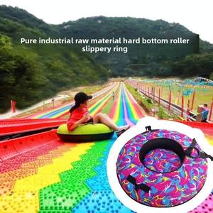 Arc-en-ciel Freestyle épaissi gonflable anneau sec PVC 80cm écologique étanche <span class=keywords><strong>Ski</strong></span> hiver pneu résistant à l'usure adultes enfants - Product Image 5