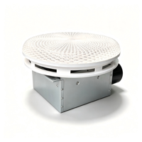 Ventilateur d'extraction de plafond multifonctionnel pour salle de bain avec lumière LED réglable, capteur d'humidité, pour usage domestique, faible niveau sonore