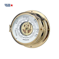 Dia180mm cloche baromètre océan marée horloge atmosphérique laiton cuivre plastique coque anéroïde utilisation baromètre marin