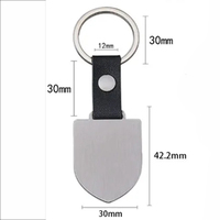 Gantungan Kunci Persegi Panjang Stainless Steel Anti Karat, Model Potong, Cocok untuk Grafir Laser, Cetak UV Warna, Grosir