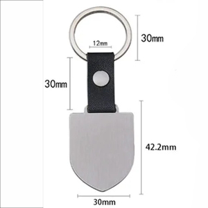 Llavero Rectangular de Acero Inoxidable para Grabado Láser y Impresión UV, Estilo Cortado, Resistente, en Blanco, Venta al por Mayor - Product Image 2