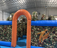 Labyrinthe militaire interactif d'extérieur, produit gonflable CS laser, de guerre