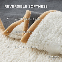 Couverture pour animaux de compagnie en sherpa imperméable haute densité, motif patte mignon, double face, moelleuse, anti-peluchage, lavable, toute saison, pour chats et chiens
