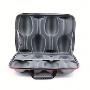 Estuche Protector de Espuma EVA para Copas de Vino, con Cierre, para 4 Copas, Personalizado de Fábrica, para Cervezas Embotelladas y Vino Tinto - Product Image 2