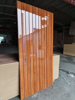Panneaux de mur à lattes en MDF UV 4x8 pi, 3/4 po, robustes, durables et économiques, pour affichage, vente en gros usine du Shandong