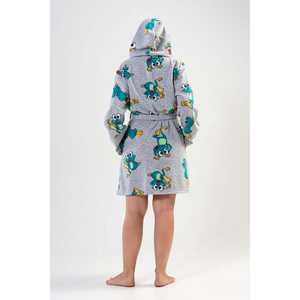 เสื้อคลุมผ้าฟลีซสำหรับผู้หญิงไซส์ใหญ่ ยี่ห้อ Frogy พร้อมฮู้ดลายพิมพ์ ชุดนอน - Product Image 1