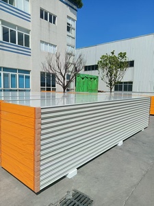 Panel Sándwich de Lana de Roca con Relieve de 10CM, Placa de Revestimiento Metálico para <span class=keywords><strong>Aislamiento</strong></span> Térmico, para Interiores de Almacenes y Laboratorios - Product Image 6