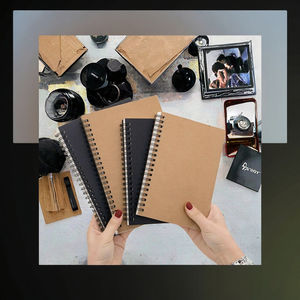 高品质定制花式再生纸笔记本a 5尺寸螺旋日记本素描本，适合绘画铅笔 - Product Image 2