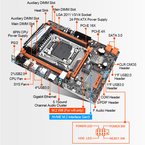 เมนบอร์ด New Jingsha Computer DDR4 LGA 2011-3 Socket X99 Single Channel Game Desktop Xm-h พร้อมจำหน่าย Lga2011-3 Socket Ddr4 X99 - Product Image 6