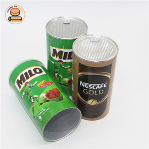 Embalaje de latas de papel compuesto, respetuoso con el medio ambiente, para Chocolate, Café en polvo, tubo de papel Kraft - Product Image 4