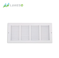 Grille de retour d'air rectangulaire en acier blanc pour climatisation à vendre