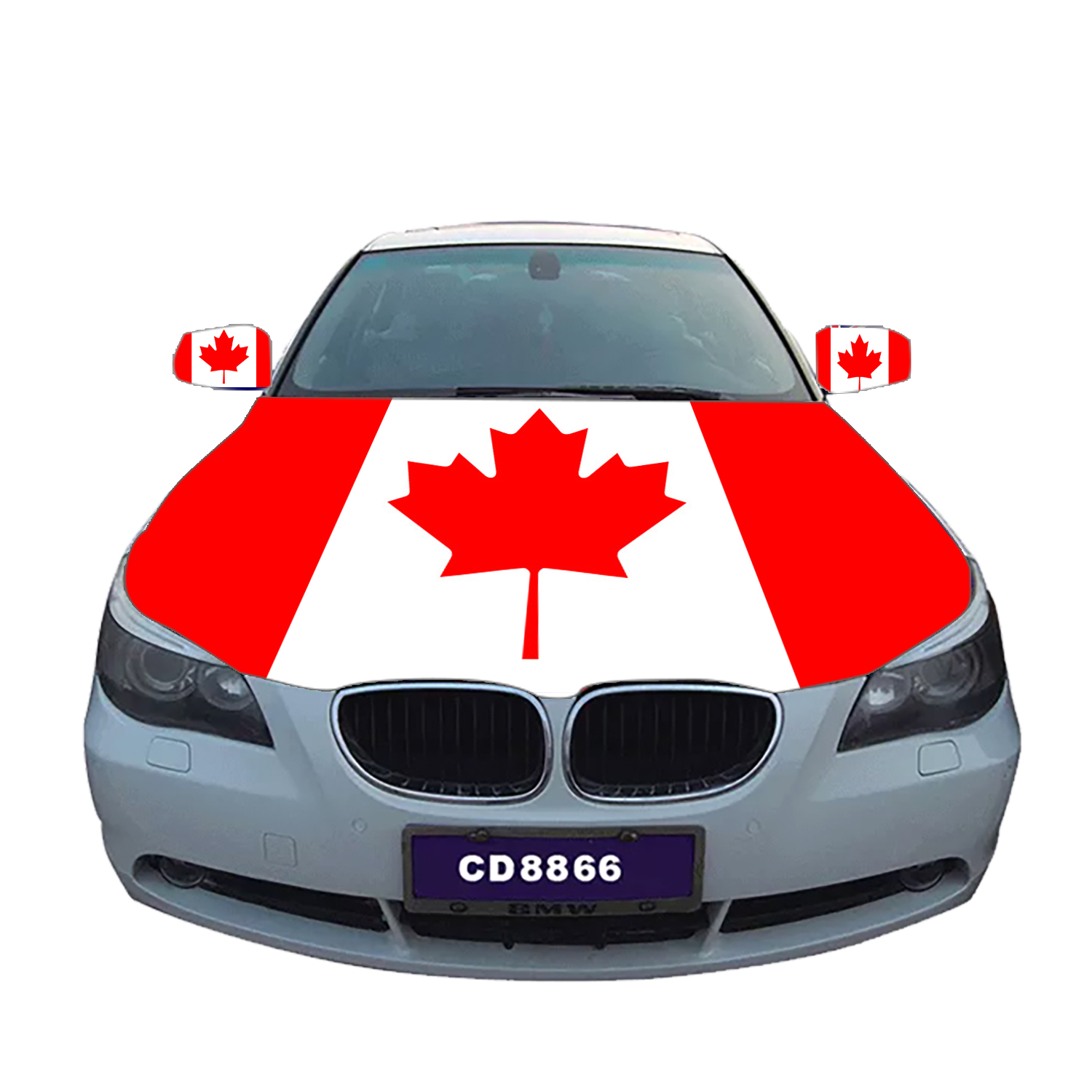 Bandera canadiense para capó de coche