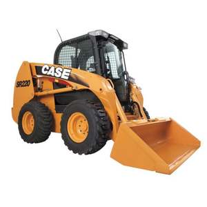 Used Case Loader <b>Model</b> SR200 Skid Steer Loader with Sweeper Attachment Bucket in Good Condition for Sale - Product Image 1