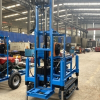 Vente directe d'usine hydraulique Diesel puits d'eau plate-forme de forage mine plate-forme de forage pompe de pulvérisation haute pression pompe à eau roues 150m