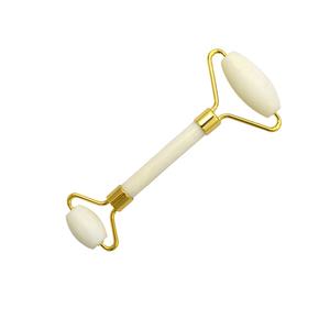 Нефритовые ролики и набор гуаша, белый нефритовый ролик для лица, массажный инструмент, расслабляющий и стимулирующий кровоток для шеи и тела - Product Image 6