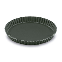 Molde Desmontable para Hornear, Recubierto de PTFE, de Aluminio, Negro, 23 cm, Apto para Horno, para Tartas, Quiches y Pasteles