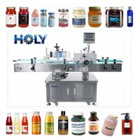 Machine d'étiquetage double face pour bouteilles rondes, servomoteur haute performance Holy Stable
