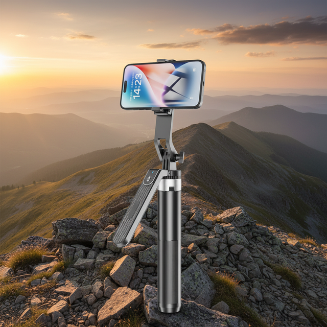Portable Stainless Steel 1.6m Rotating Phone Tripod Stand Flexible Universal Mobile Camera Selfie Stick