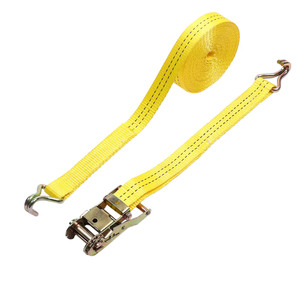 Haute qualité en gros 1.5 "2T Heavy Duty tendeur Cargo arrimage Transport ceinture Double J crochet cliquet sangle arrimage camion - Product Image 2